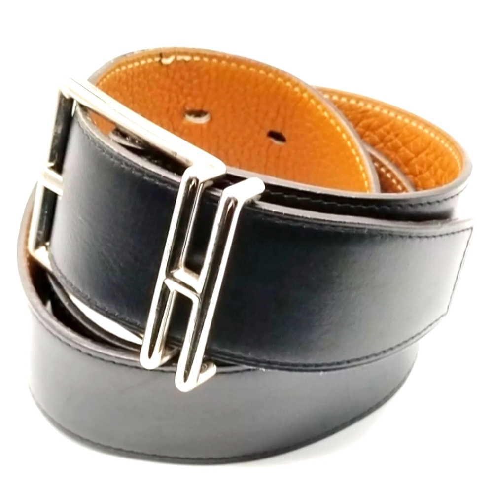 HERMES BELT BLACK LEATHER  430763